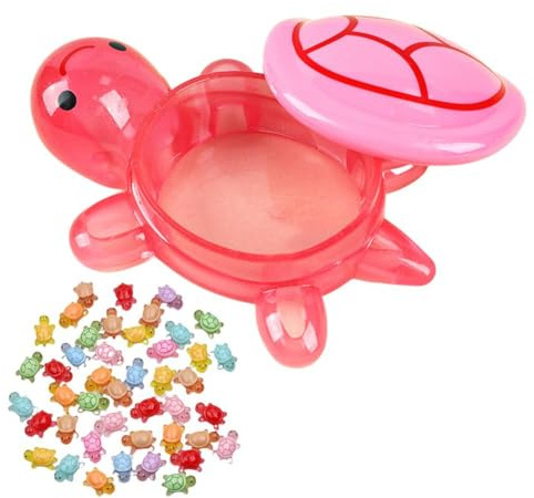 BaYuYPOO 100 Pcs Mini Resin Turtles Glow in the Dark, Tiny Sea Turtle Animals to Hide Small Luminous Figures Miniature Plastic Ocean Animal for Fairy Garden Micro Landscaping Home Decor Crafts