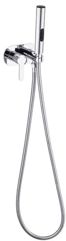 Kit de pulvérisateur de bidet réglable chromé – Fixation en laiton à 3 fonctions avec contrôle de la pression de l'eau pour lavage féminin, nettoyage d'animaux domestiques et rinçage du chiffon