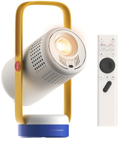 XGIMI Vibe One Battery Powered Mini 1080P Smart Portable Projector,Google TV with Licensed Netflix, Sound by JBL, Built-in Battery, Auto Focus Auto Keystone, HD Outdoor Movie Projector(Blue Spark)