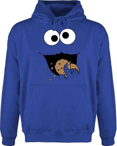 Shirtracer - Hoodie Herren Pullover Männer - Karneval & Fasching - Keks Monster I Krümelmonster I Cookie Monster