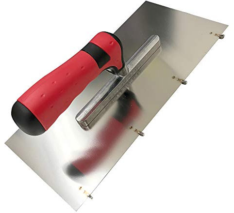 Karl Dahm Schichtdickenkelle für 3-5 mm Schichtdicke, 13 x 28 cm I Profi Kelle zum optimalen Auftragen von Abdichtungen und Beschichtungen I Rostfreie Kelle – 11564