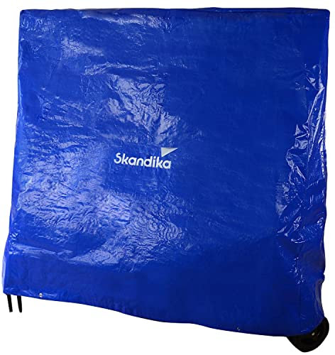 Skandika Tischtennisplatte Abdeckung Indoor/Outdoor 165x70x185 cm | wasserabweisend, reißfest, farbecht, Zugsystem an der Unterseite, inkl. Tasche | Abdeckhaube Hülle Tischtennis Abdeckung (Outdoor)