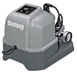 Bestway Flowclear Hydrogenic 6 g/h Salzwasser-Chlorinator, automatischer Selbstreinigungsmodus, oberirdische Pools