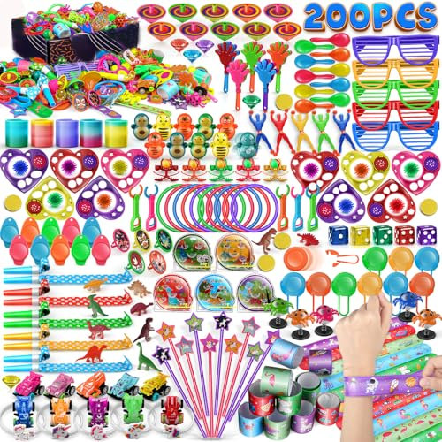 nicknack Mitgebsel Kindergeburtstag, 200PCS Kinder Party Spielzeug Set, Kleine Geschenke für Kinder Give Aways Gastgeschenke Kindertagsgeschenke Spielzeug für Junge Mädchen