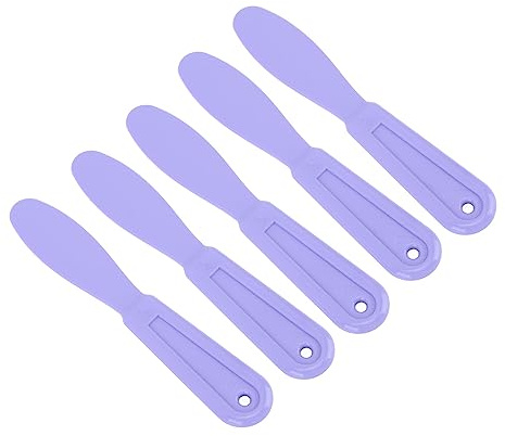 Spatole Dentali in Plastica per Gesso, 5 Pezzi Riduzione degli Schizzi Multifunzionale Durevole Facile da Pulire Spatola di Miscelazione da Laboratorio Assortita per Materiale da