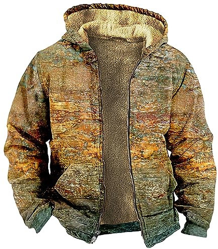 HSUAYEUD Sommermantel Herren Leicht,Arbeitsregenjacke Herren Lammfell Jacke Männer Running Regenjacke Herren Sakko Club of Gents Winterjacke Herren Herren Jeans Weste Blau(M,Orange)