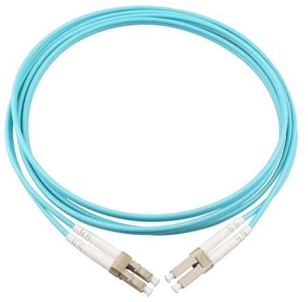 Jopto Cavo Fibra Ottica LC/UPC per LC/UPC OM4 Multimodale Duplex 50/125um Cavo Patch Fibra LSZH per 10Gb SFP+/SFP Transceiver, Media Converter (2M)
