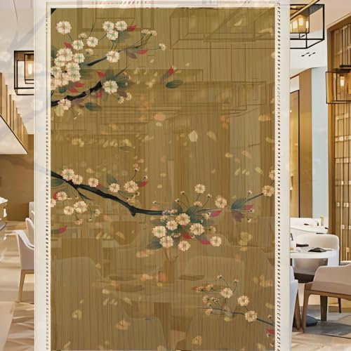 Sichtschutzfolie 3D Fensterfolie Glasdekorfolie PVC für Badezimmer Kinderzimmer Küche,Schlafzimmer Wohnzimmer Esszimmer Büro Hotels Klassenzimmer 44.5x300 cm Braun