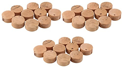 Gisoanudt 30 Stücke Wasser Schlüssel Wasser Schlüssel Spit Ventil Kork Pad für Trompete Posaune Reparatur Zubehör Durchmesser 9 mm Dicke 4 mm