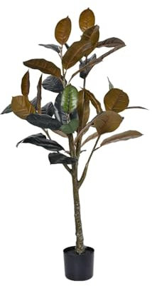 ZONABSQQ Lebensechter Kunstbaum Künstlicher Gummibaum, künstlicher Baum, 120 cm, Simulationsbaum, grüne Pflanze, künstliche Gartendekoration, Bonsai-Baum für Zuhause Dekorationspflanze