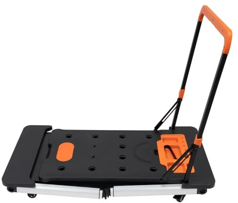Mobile Rollbrett Werkbank, klappbar höhenverstellbar 7 in 1 vielseitig einsetzbarer Arbeitstisch - Sägebock Arbeitsbühne Rollbrett Transportwagen Handwagen