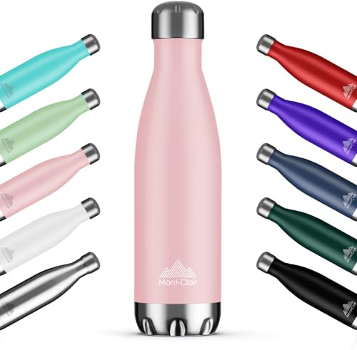 H2O Gourde Isotherme Inox 750 ml - Sans BPA - 24h Froid et 12h Chaud | Couvercle Étanche et Sécurisé, Double Paroi Isolante, Alternative Durable au Plastique à Usage Unique - Rose