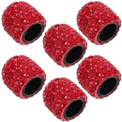 SOLUSTRE 6stücke Dekorative Bling-reifenventilkappen Mit Staubdichtem Design Kleine Glitzernde Autoventilkappen Für Autos Fahrräder Und Motorräder Geeignet