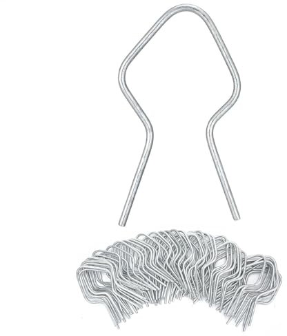 Fence Clips - Galvanized Wire Ties | Multifunctional Fence Fixer, Heavy Duty Reusable Garden Gadgets, Chain Link Fences Ties, Galvanized Clips for Vehicles, Farms, Pipes, Roofs