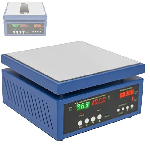 AXGCAA Plaque chauffante numérique pour Soudure, Station de soudage Professionnelle avec Affichage de la température réelle et minuterie, 700 W, Micro-Ordinateur LED, préchauffage électrique