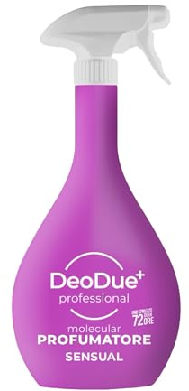 DeoDue+ Professional SENSUAL 600 ml - Profumatore Ambientale Bifasico, Ogni Spruzzo Dura Fino a 72 Ore e Neutralizza i Cattivi Odori - Note Fiorite e Fruttate