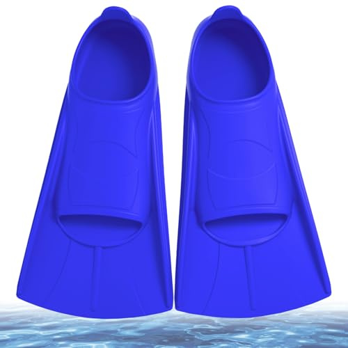 Schwimmflossen Kinder, Silikon Schnorchelflossen Kurz, Kurzflossen Kinderflossen Kurze Trainingsflossen Taucherflossen Kurzschwimmflossen für Kinder Erwachsene