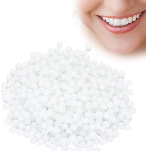 AYVRUOP 100g Temporäre Zahnreparaturperlen Zahn Reparatur Set,Teeth Repair Gel,Kleber Zahnperlen,Zahnzement,Zahnfüllmaterial Thermal Klebend Perlen für Fehlend Gebrochen Zahn Gefälscht Zahn Furnier
