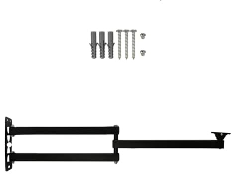 Flexible Articulating Projector Camera Mount Featuring Foldable Extension Arms 90 Degree Vertical Adjustment Metal Rotatable Metal Bracket for Projector Camera