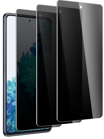 Anti-Spy Gehärtete Glas Schutzfolie, für Samsung Galaxy S20 FE, 3 Stück Gehärtetes Glas,Kratzfest, Anti-Bläschen, 9H Härte, Ultrabeständig