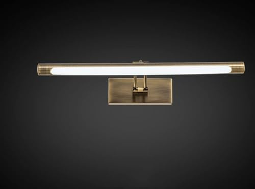 SXYSXYSXY LED Bad Vintage Spiegelleuchte 40cm 9W Wasserdicht Neutralweiß 4000K badezimmer lampe Antikes Messing Spiegel Leuchte Wandleuchte für Spiegel Badleuchte Schranklampe