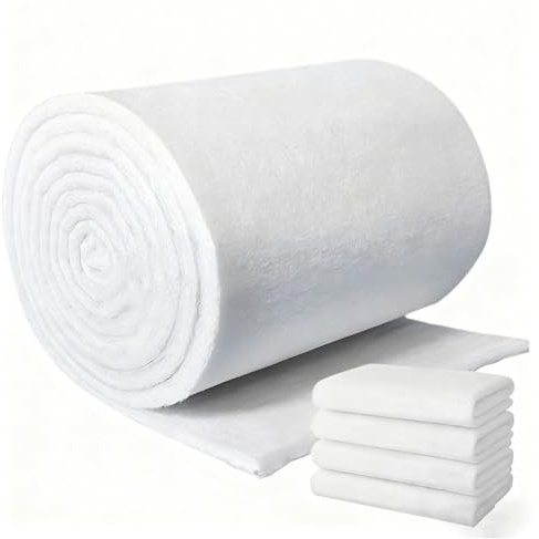 MFLCBK Rollo de Filtro de Aire G4 (17-20mm de Grosor) Recortable para Ventilación, Aire Acondicionado & Taller, Filtro de Polvo y Polen, Acuario, Doméstico y Industrial(Size:5mm-1 * 20m,Color:Blanco)