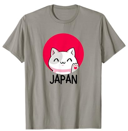 Tops, Camisetas y Accesorios de Viaje con diseño de Gato de la Suerte de Japón Camiseta