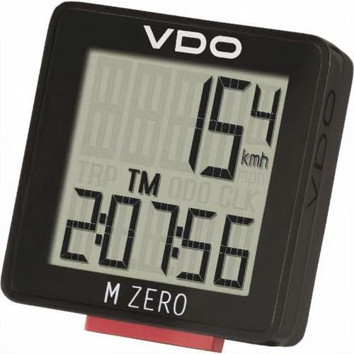 VDO 3000 Universal Fit M-Zero Cycle Computer, Schwarz, Wired