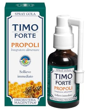 Erboristeria Magentina - Spray Gola con Timo Forte e Propoli 30ml - Sollievo Immediato per Gola e Cavo Orofaringeo