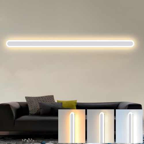 ZTWLEED LED Wandleuchte Innen Lange 100CM,38W Wandlampe Moderne