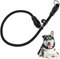 Nylon Slip Choke Collar - Adjustable Stopper, Round Rope Design for Dog Training, Fits Small to Large Dogs (Black)
