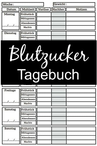 Blutzucker Tagebuch: 2 Jahre tägliche Blutzuckermessung