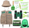 Outdoor Explorer Kit Bug Hunting Kits for Children Explorer Costume includes Explorer Hat Cargo Vest 3-7 Year Old Boys Girls Kids Adventure Kit Children Outdoor Educational Kit