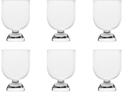 H&h Lot de 6 verres modernes cc260