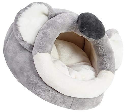 BELLIFFY Schönes Hamsterbett Aus Weichem Plüschmaterial Warmes Kleintiernest Für Winter Kleintierhaus Für Hamster Meerschweinchen Igel