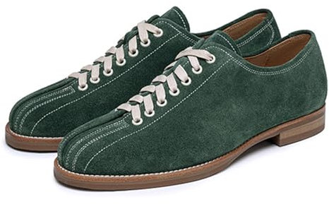 Viaoragiosa Men`S Bowling Shoe,Ladies Bowling Shoes,Indoor Bowling Shoes,Bowls Shoes For Men,Mens Lace Up Bowling Shoes,Wear-Resistant Leather Lace Up,For Right Or Left Handed Bowlers