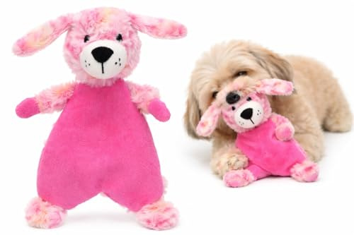 Jouet Chien - Flamingo Roza Chien Rose - 16,5 x 7 x 28,5 cm - Peluche Douce - avec Squeaker et Bruit froissé - Jouet interactif - Design Original Flamingo