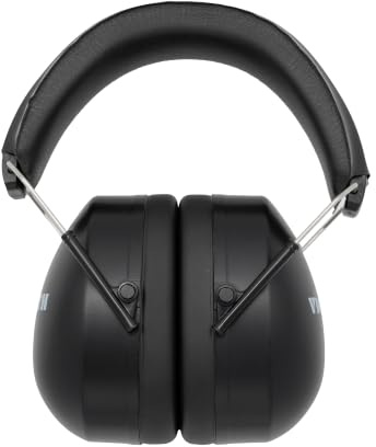 VIC FIRTH – DB23 - Cuffie Over Ear Noise Canceling, Riduzione rumore 25 dB, Protezione udito batteristi, Fascia imbottita, Custodia inclusa, Colore Nero