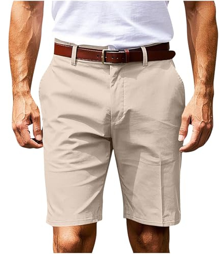 Gym Shorts for Mens Quick Dry Mens Basketball Shorts 11 Inch Inseam Quick Dry Sports Pants for Golf Vacation Outfits Y2K Jumpers Plus Size Beige M