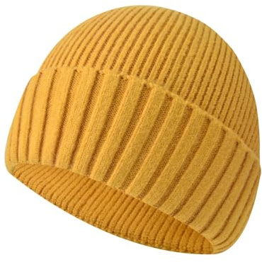 Baynetin Gorro Beanie Hat de Invierno Punto para Hombre y Mujer con Vuelta Sombreros Cálidos Pescador