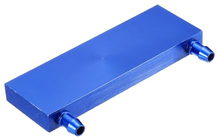 PATIKIL 40 x 120 x 12 mm aluminium vattenkylningsblock flytande kylplatta kylflänssystem dator vattenkyld växlare CPU