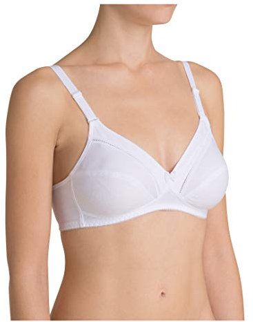 Triumph Womens Cotton Classic Stretch N Bra, White, 36C UK