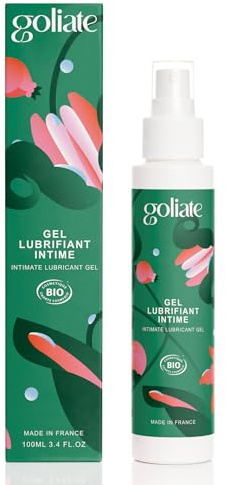 GOLIATE Vergnügen auf die französische Art - lang anhaltendes Gleitmittel - Hautwasser für empfindliche Haut - Intimität - Essbar, Wärmend - Ethische, Vegane und Kondomkompatible Formel 100 ML