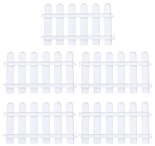 DOITOOL 5 Unidades Valla Arbol Navidad valla de Piquete Bordes de Plástico para Jardín Vallas para Exteriores Vallas Jardin Exterior Bordes de Césped Flores Bordes de Plantas