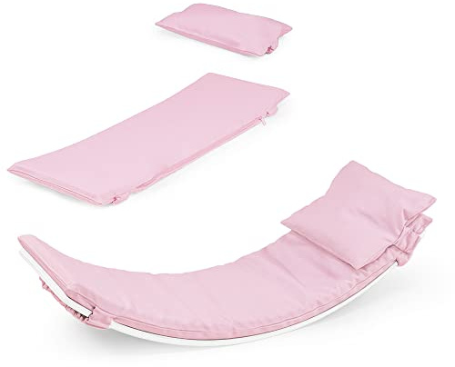 MAMOI® Balance board per bambini, Tavoletta propriocettiva, Tavola giochi equilibrio in legno naturale, Dondolo gioco a partire