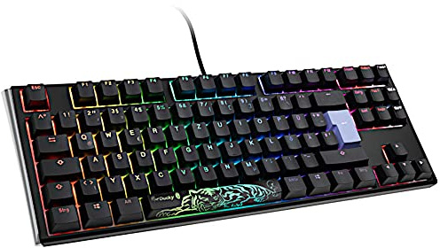Ducky One 3 Classic Mechanische Tastatur - Mechanical Keyboard - Tastatur Gaming Mechanisch - Gaming Keyboard Mechanical - Mechanische Gaming Tastatur - TKL-Format 80% - MX-Clear