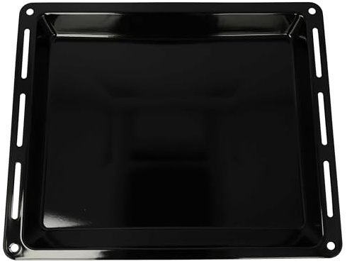 vhbw Ugnsplåt Bakplåt kompatibel med Bauknecht BM-serien, BM XXXX-ugn – 44,5 x 37,5 x 5 cm, non-stick-belagd, emaljerad, svart