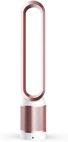 HHUARI Bladeless Fan,55 inch Super Silent Negative Ions Safety Air Cooler Leafless Fan,Floor-Standing Remote Control Tower Fan Durable/Rose Gold/a The New