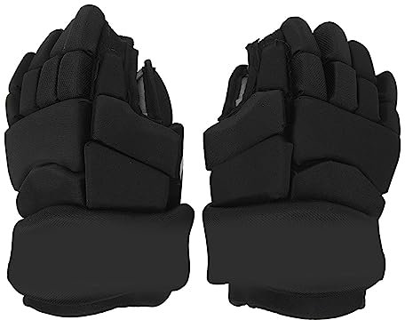 Hocky Spielerhandschuh, Biegsame Fingerschutz-Eishockeyhandschuhe für Eishockey, Unihockey, Rollhockey (8 Zoll)