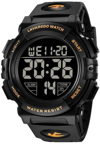 BEN NEVIS Herren Uhren Digital Sport Outdoor Armbanduhr 5 ATM wasserdichte Uhr mit Alarm/Kalender/Stoppuhr/Stoßfest